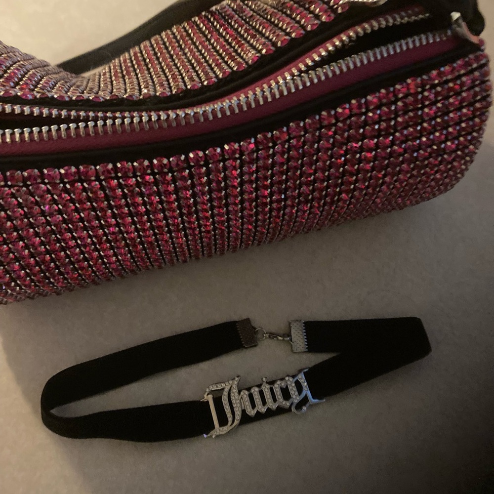 Pink Rhinestone Women's Bag - Picture 2 of 3